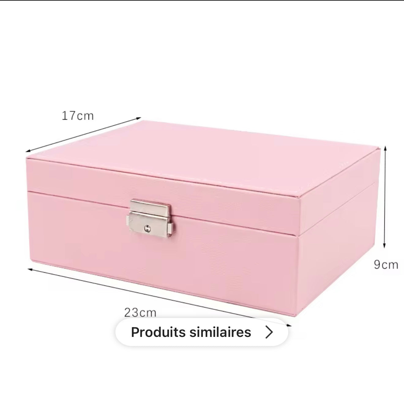 Boîte à Bijoux Élégante – Rangement Chic et Pratique avec clé