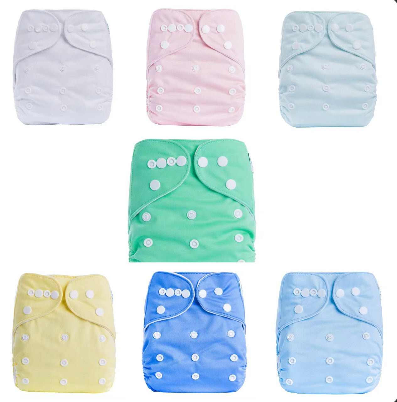 couche lavable avec insert couleur unie