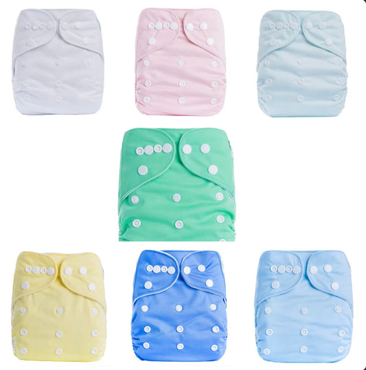 couche lavable avec insert couleur unie