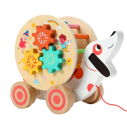 Chariot en bois pour bébé, jouets éducatifs pour enfants, aide à la marche pour bébé, apprentissage de la marche