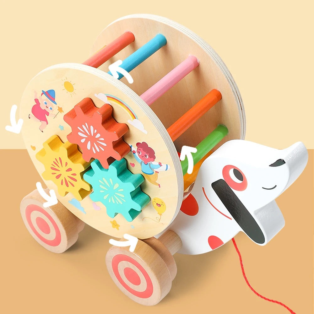 Chariot en bois pour bébé, jouets éducatifs pour enfants, aide à la marche pour bébé, apprentissage de la marche