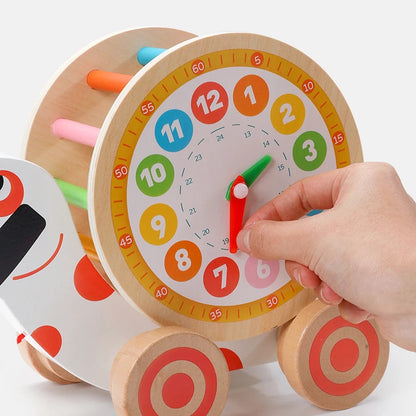 Chariot en bois pour bébé, jouets éducatifs pour enfants, aide à la marche pour bébé, apprentissage de la marche