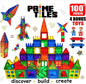 100 pièces Tuiles Blocs magnétiques de construction
