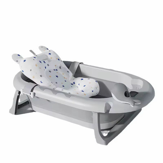 🛁 Baignoire pliable pour bébé avec coussin ergonomique –avec thermomètre  Confort ; sécurité dès la naissance