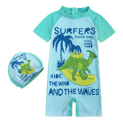 Maillot de bain  avec bonnet et sac offert 1 an à 8 ans (Copie)