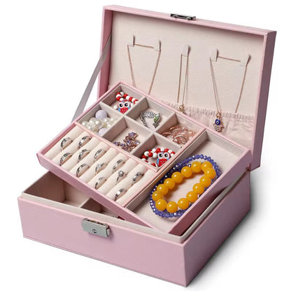 Boîte à Bijoux Élégante – Rangement Chic et Pratique avec clé