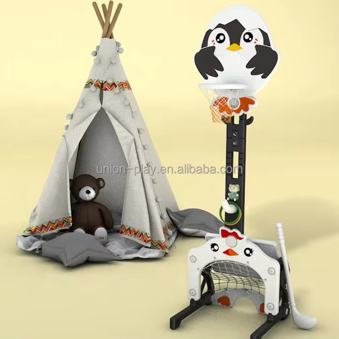 un centre de jeu multifonction 8 en 1 et reglable 1.82M