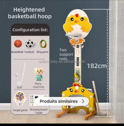 un centre de jeu multifonction 8 en 1 et reglable 1.82M