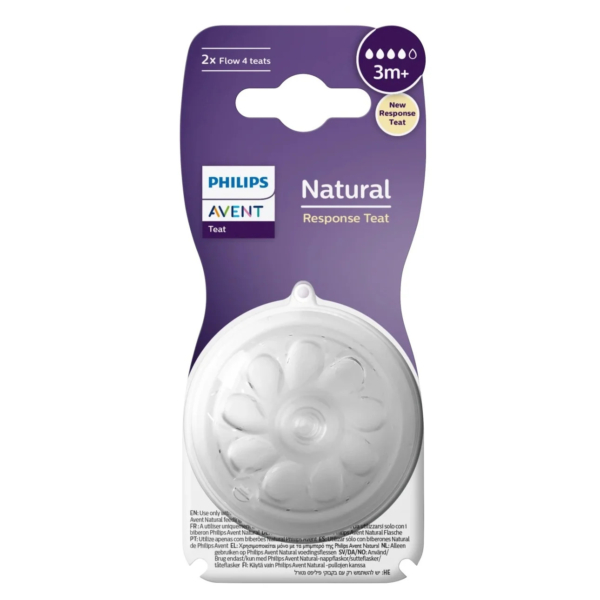 Tétines Philips Avent Natural – Débit 3 mois + Lot de 2