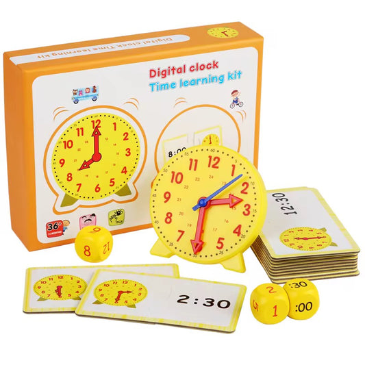 Kit d'Apprentissage de l'Heure – Horloge Éducative pour Enfants