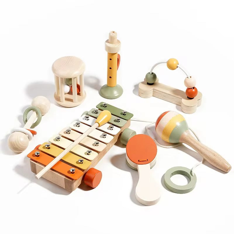 🎵 Ensemble jouet éveil musical &nbsp; Montessori en Bois des 6 mois&nbsp;