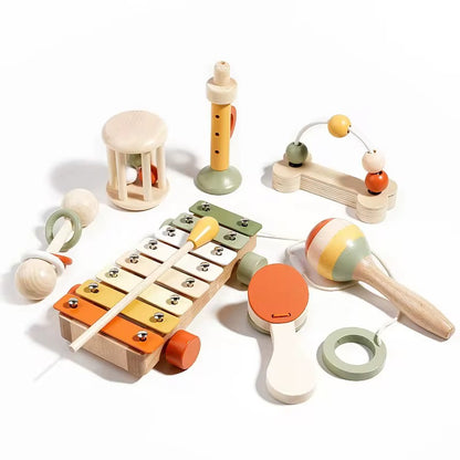 🎵 Ensemble jouet éveil musical &nbsp; Montessori en Bois des 6 mois&nbsp;