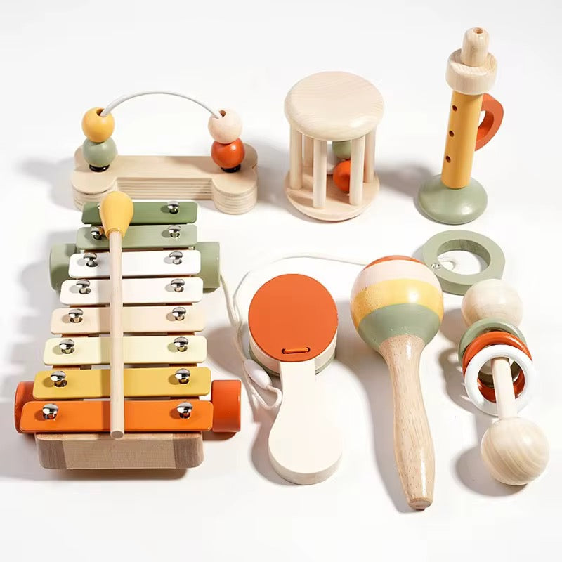 🎵 Ensemble jouet éveil musical &nbsp; Montessori en Bois des 6 mois&nbsp;
