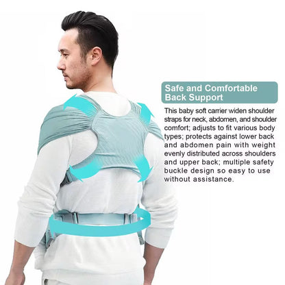 Écharpe Porte-Bébé Ergonomique – Multi-Positions et Ultra Confort*m coton 100%