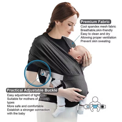 Écharpe Porte-Bébé Ergonomique – Multi-Positions et Ultra Confort*m coton 100%