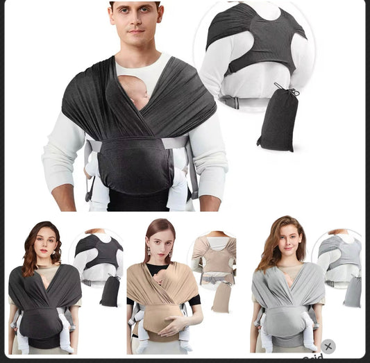 Écharpe Porte-Bébé Ergonomique – Multi-Positions et Ultra Confort*m coton 100%