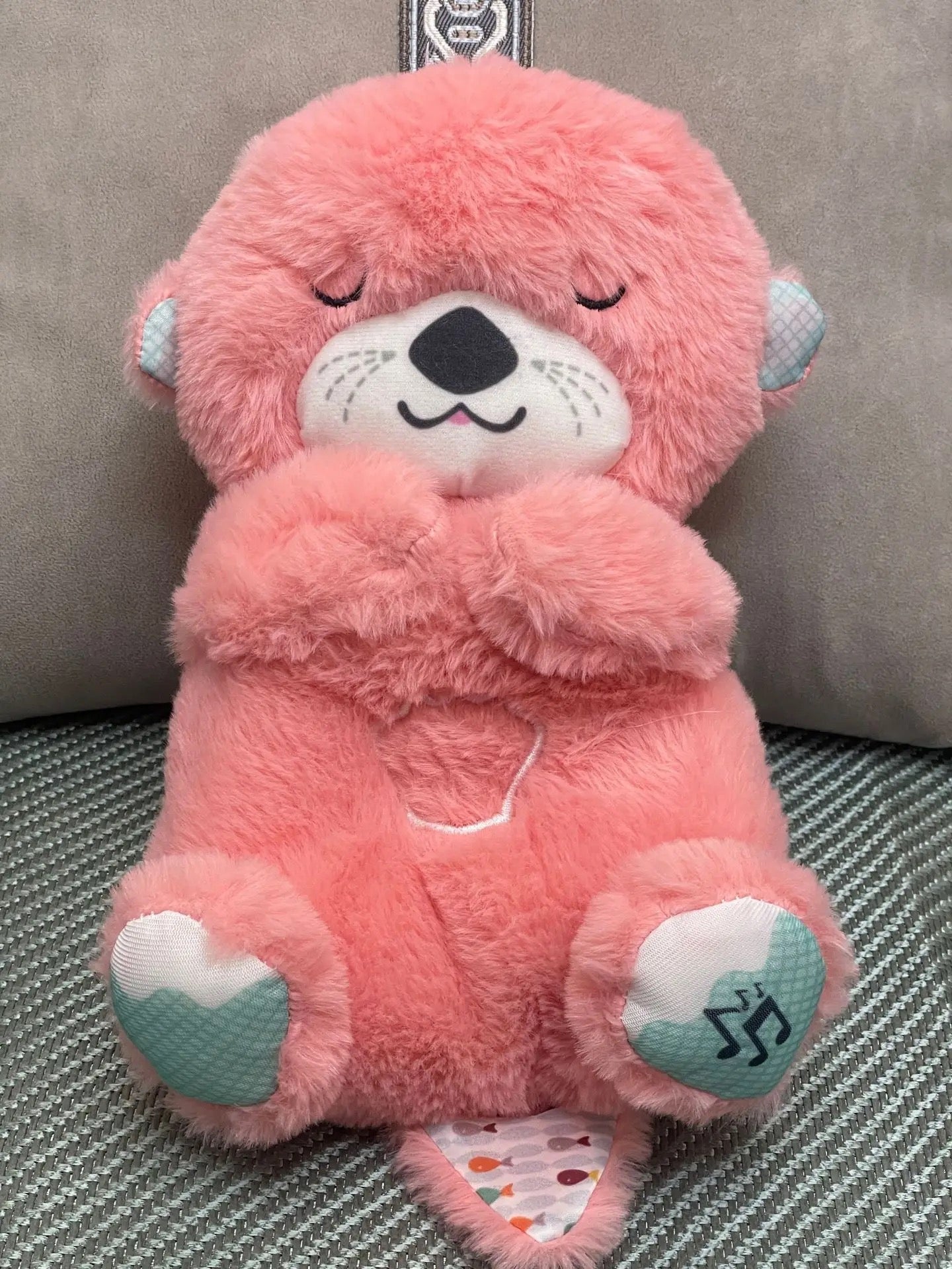 Peluche respirante, sonore et lumineuse