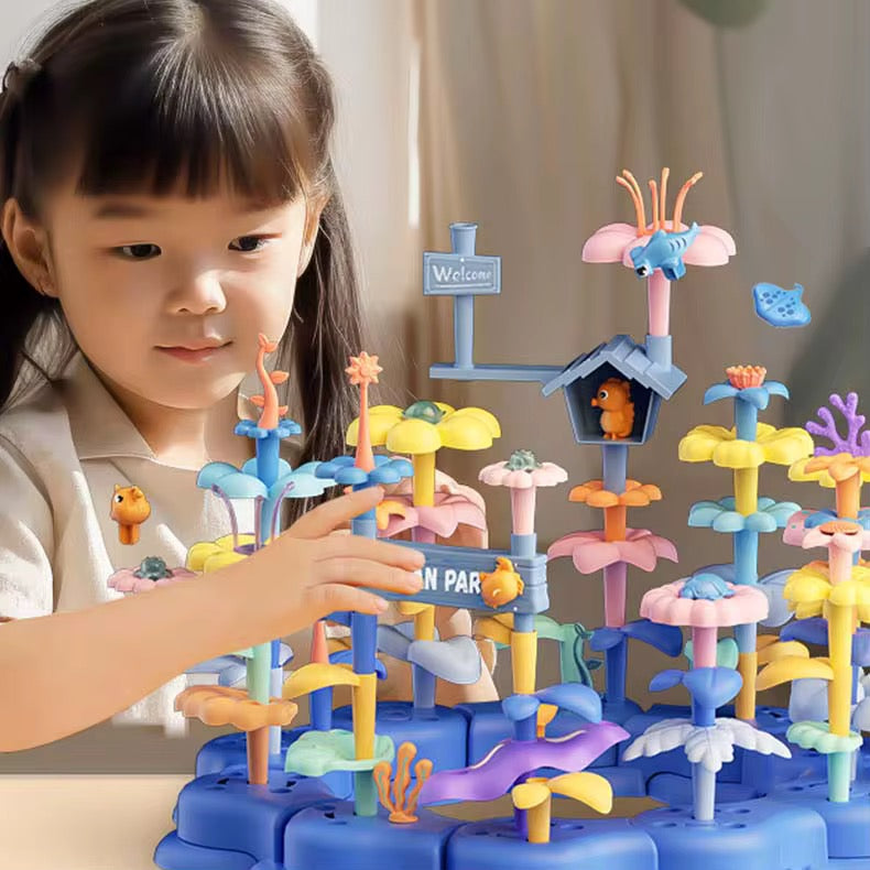 Jeu de Construction  DIY 136 pcs – Parc Marin "Ocean Park"*