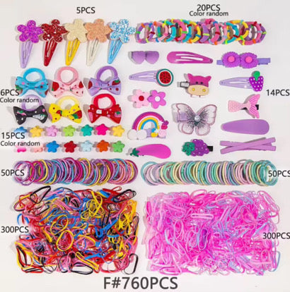 super coffret accessoires cheveux - 760 pieces