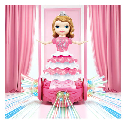 Poupée Musicale Lumineuse Tournante – Effets Son  Lumière