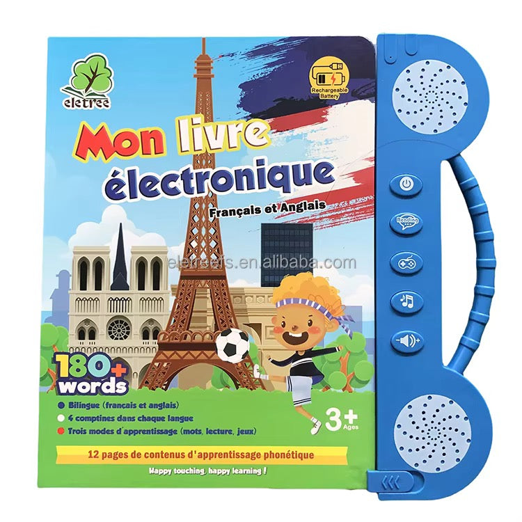 LIVRE ELECTRONIQUE BILINGUE FRANCAIS - ANGLAIS POUR ENFANTS DE 3 à 12 ANs (Copie)