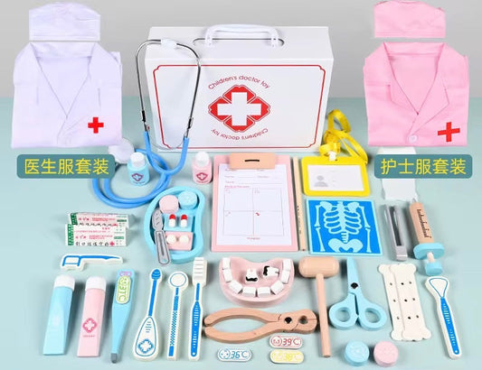 Mallette de Docteur  avec blouse Jeu d’Imitation Complet pour Enfants (Copie)