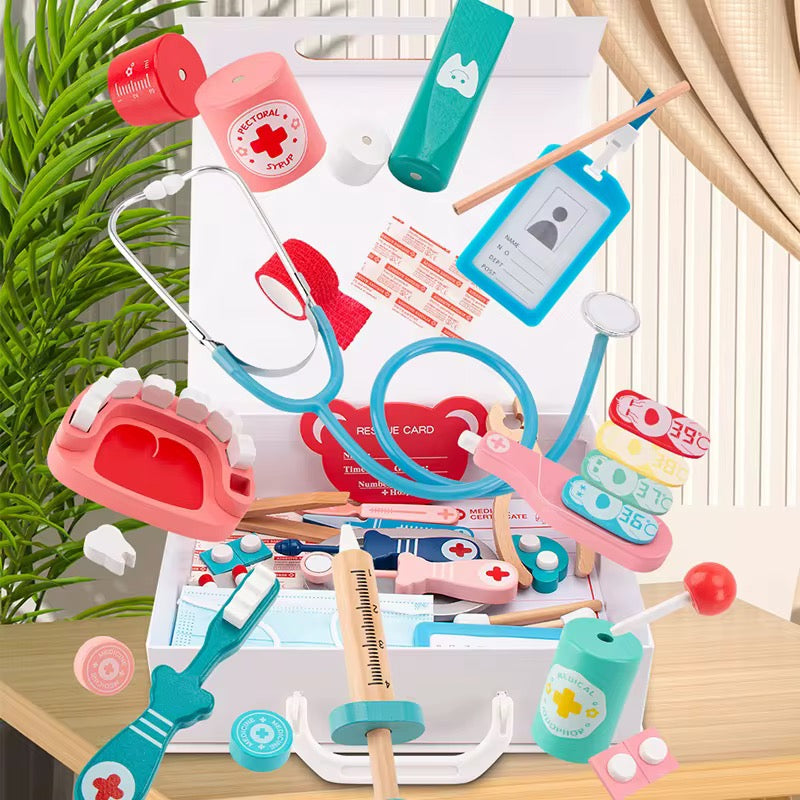 Mallette de Docteur  avec blouse Jeu d’Imitation Complet pour Enfants (Copie)