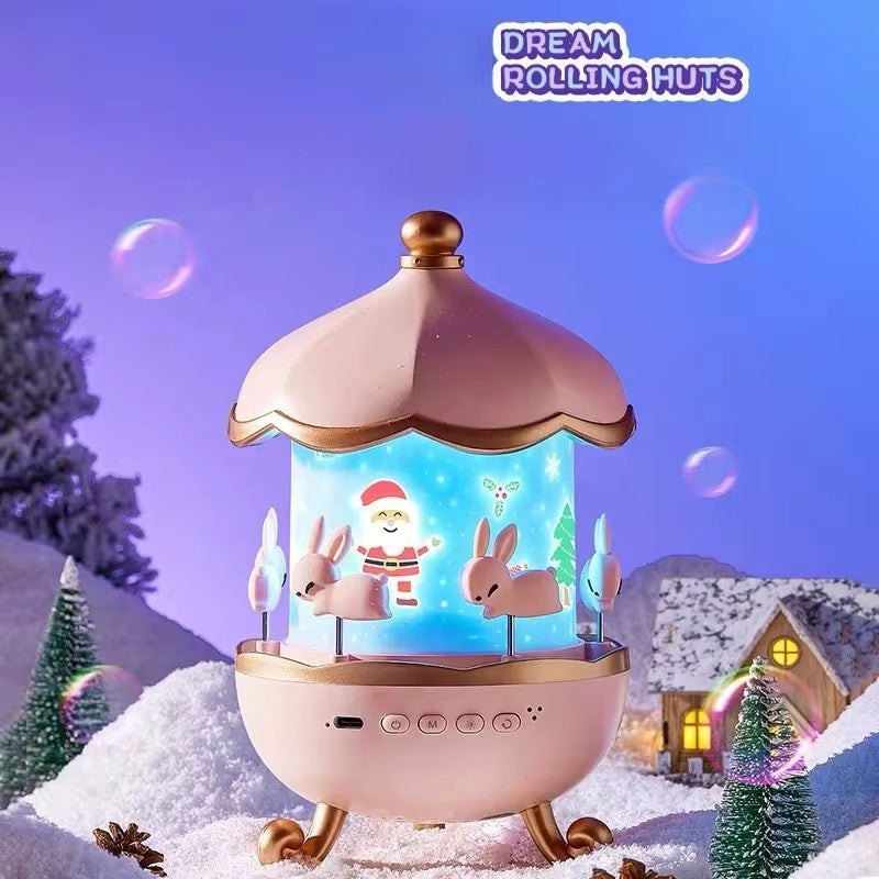 *Veilleuse Projecteur Enfant Lapin Astronaute – Lampe Musicale Rotative* 🌙✨