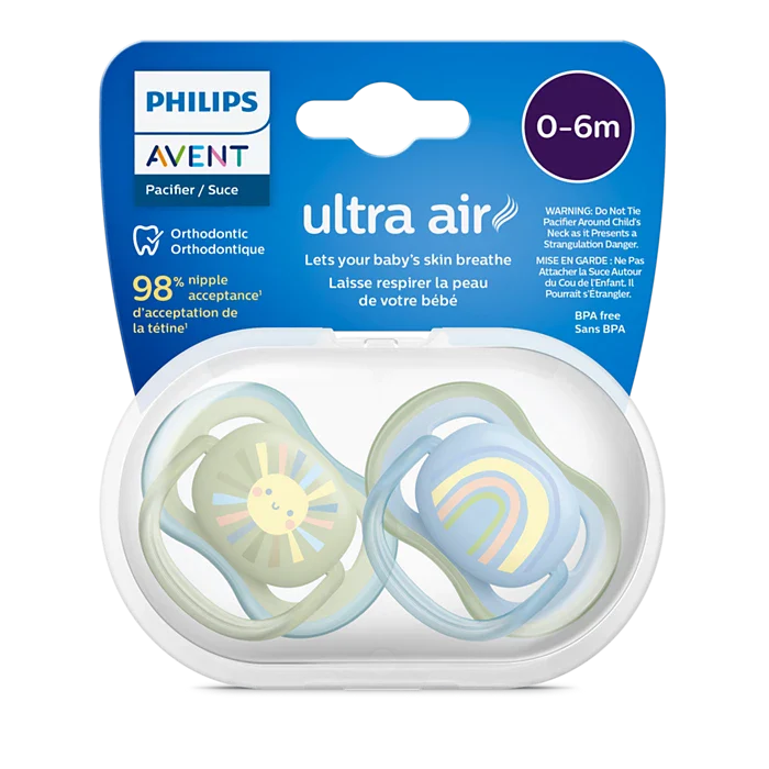 Philips Avent Ultra Air Pacifier 0-6 mois ) -plusieur design dispo