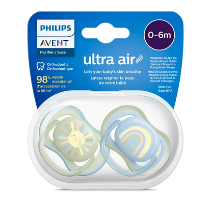Philips Avent Ultra Air Pacifier 0-6 mois ) -plusieur design dispo