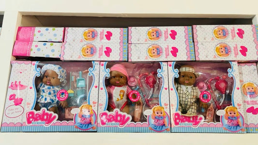 🧸 Set de Poupées “Baby New Style” – Poupée + Accessoires – Coffret Cadeau