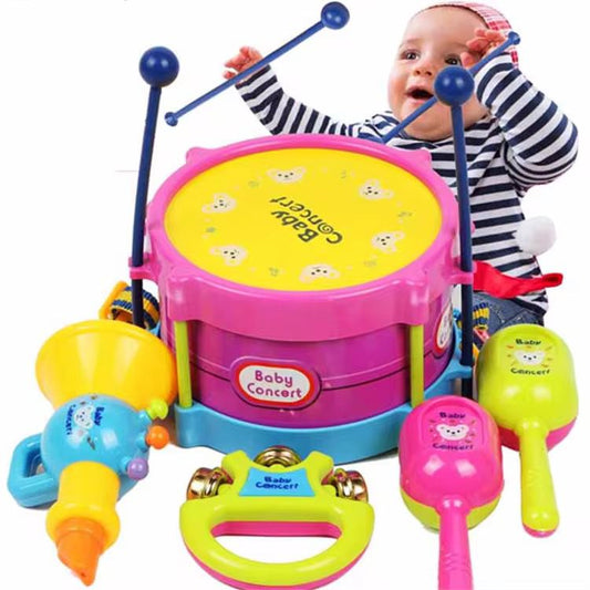 Kit d'Instruments de Musique "Baby Concert" 6 pièces – Éveil Musical et Rythme pour Tout-Petits