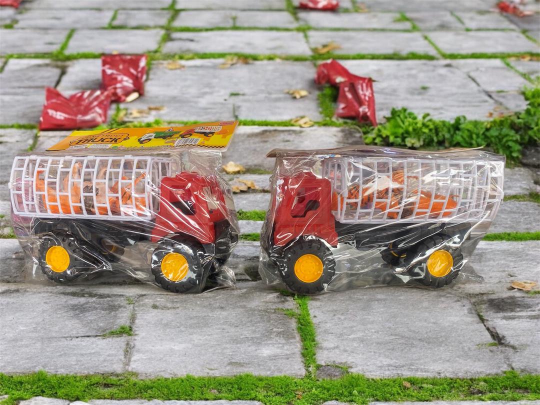 Jouet de Transport d'Animaux avec Cage et Figurines