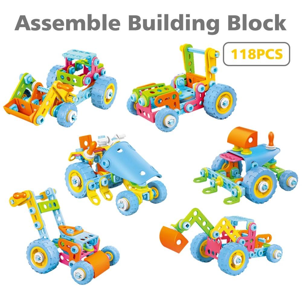 Kit de Construction Éducatif 6-en-1 Build & Play (142 Pièces) – Le Jeu STEM Idéal