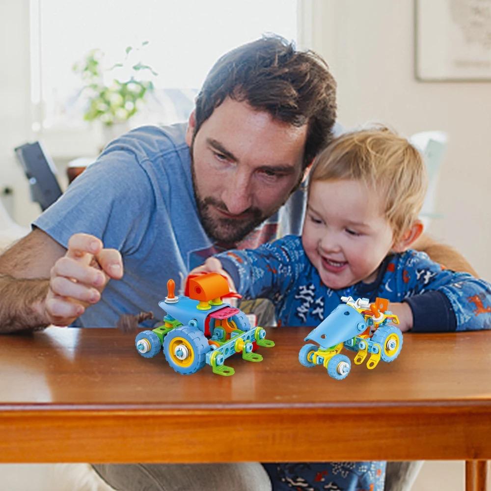 Kit de Construction Éducatif 6-en-1 Build & Play (142 Pièces) – Le Jeu STEM Idéal