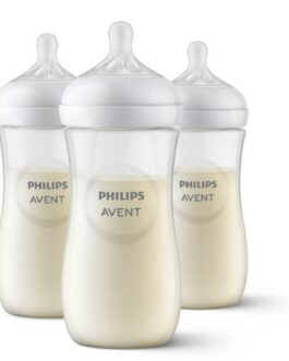 Philips Avent Natural avec tétine Natural Response, transparent, 325 ml, lot de 3, SCY906/93