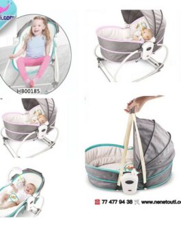 Bassinet 5 en 1  Lit Transat Portable Bleu et rose