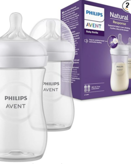 Philips Avent  Lot de 2 Biberon  en verre Natural 260 ml à partir de 1  mois