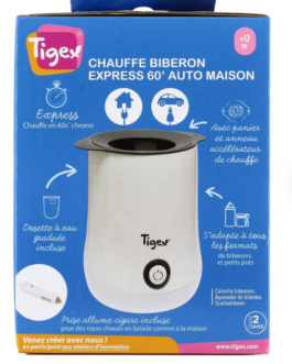 Tigex Chauffe-Biberon Maison Express, Chauffe en 60 Secondes