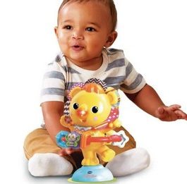 VTECH BABY – Hula-Hoop, P’tit Lion à Ventouse – Orange -eveil