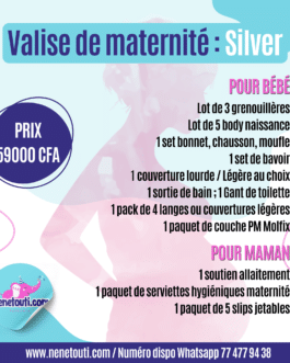 Valise de maternité Silver