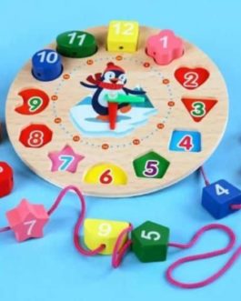 Jouets Montessori , puzzle montre bois pour enfants, jeux de développement