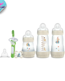 Biberon Anti-colique MAM Easy Start, 6 pieces Tétine et Sucette En Silicone  – Naissance