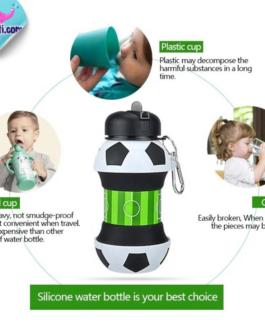 Gourde / Bouteille d’eau Pliable Pour Enfant – Basket Ball / Football