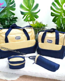 Sac à Langer Chicco 4 Pièces (2 Sacs, Trousse, Biberon, Trousse Accessoires)