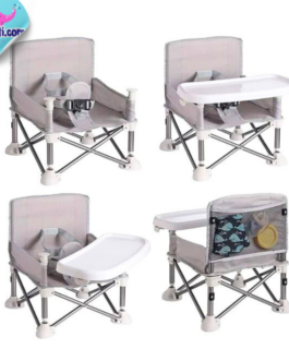 Chaise à Manger Portable Pour Bébé Pliable Avec Ceinture de Sécurité, chaise de plage pour enfants, Siège D’Alimentation Confortable Pour Enfant, Camping