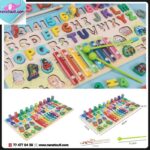 Jouet Puzzle Montessori en Bois chiffre lettres , balafon