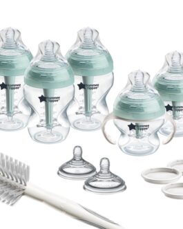 Tommee Tippee Advanced Anti-Colic  Biberon Ensemble de 12 biberons sans BPA  , pour nouveau ne 0m+, biberons de 140 ml et 260 ml,