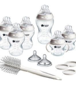 Tommee Tippee Anti-Colic  0m+  Biberon Ensemble de 13 pieces sans BPA  ,140 ml et 260 ml, avec tétines et poignées de biberon