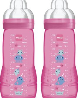 MAM  Biberon anti-colique  easy active  6 mois +, 2 unités de 330 ml